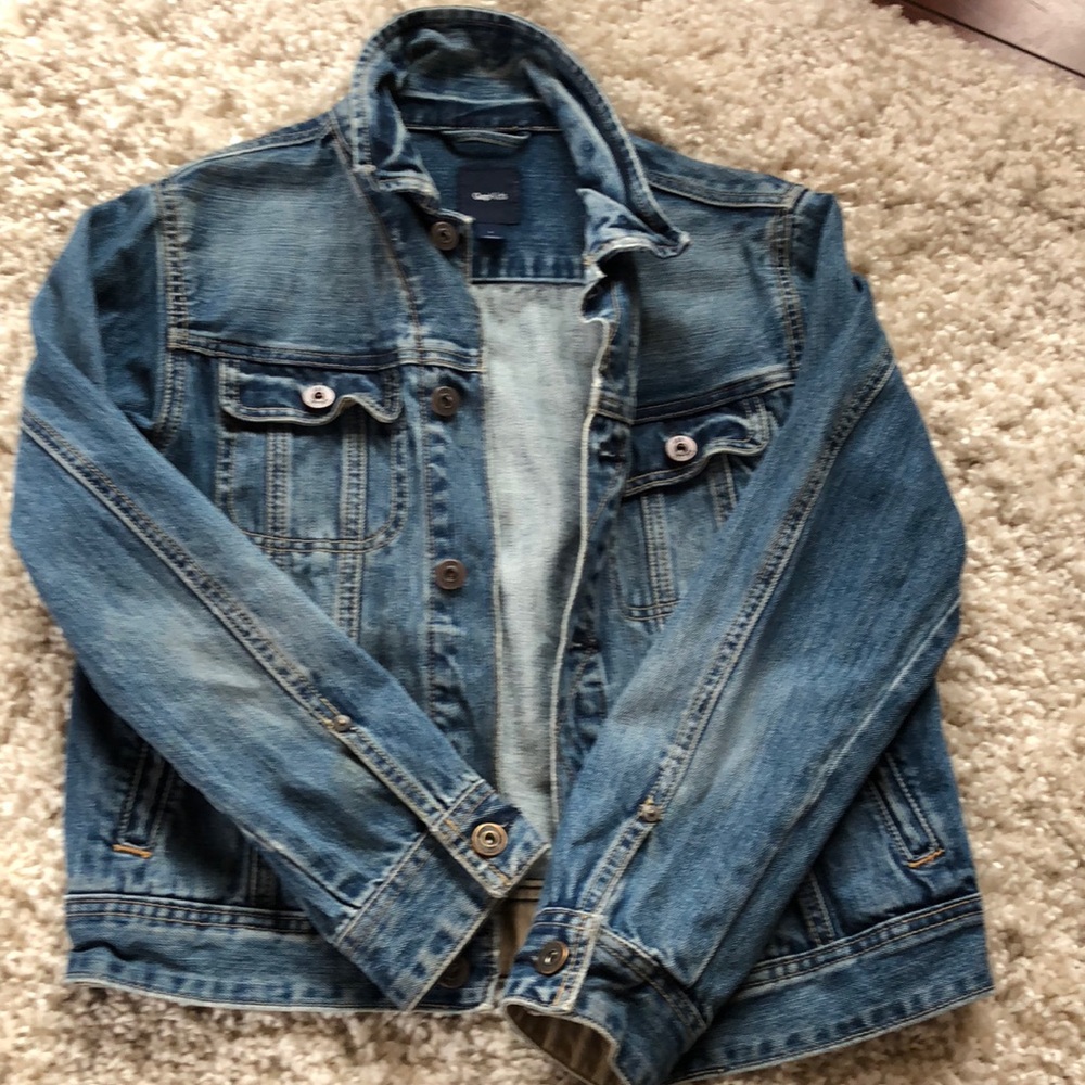 Gap stone washed denim jacket